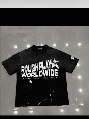 Roughplay Worldwide Black Graphic Tee